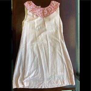 The oaks light pink linen dress size 7